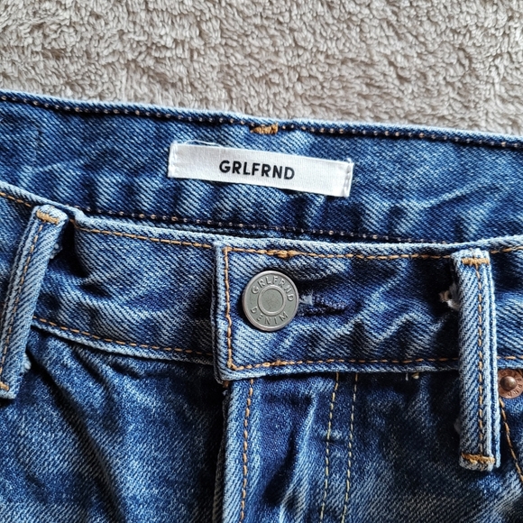 GRLFRND Helena straight leg cropped jeans size 27 - Picture 16 of 16